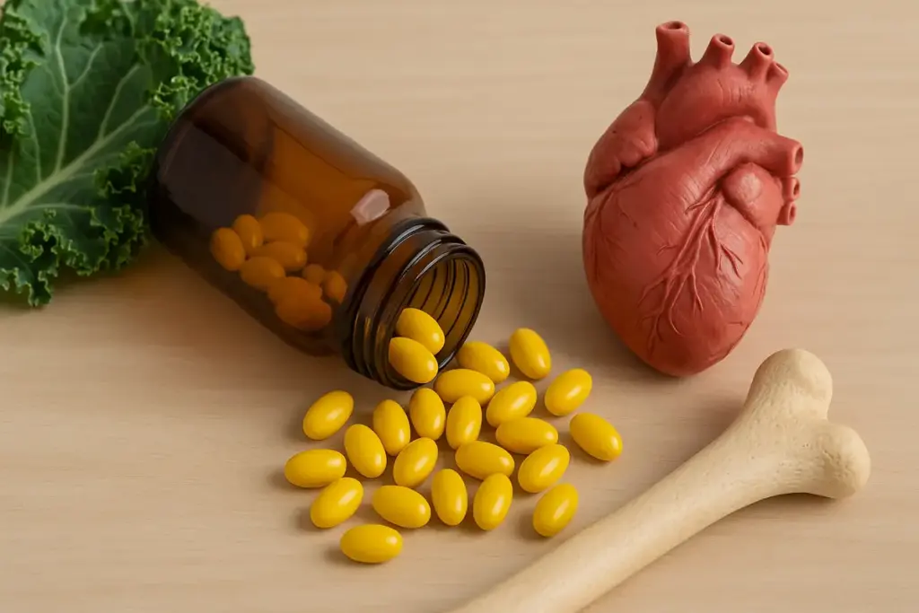Supplementazione di vitamina K2: Il beneficio che in pochi conoscono per ossa e cuore