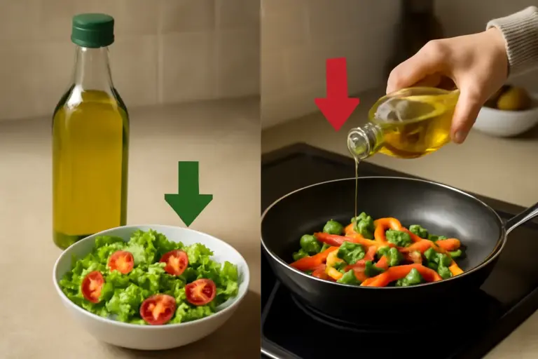Olio d’oliva extravergine a crudo o in cottura: cosa cambia per la salute