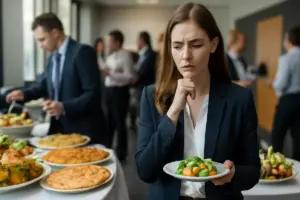 Buffet aziendali e dieta: i piatti da evitare che sembrano innocui