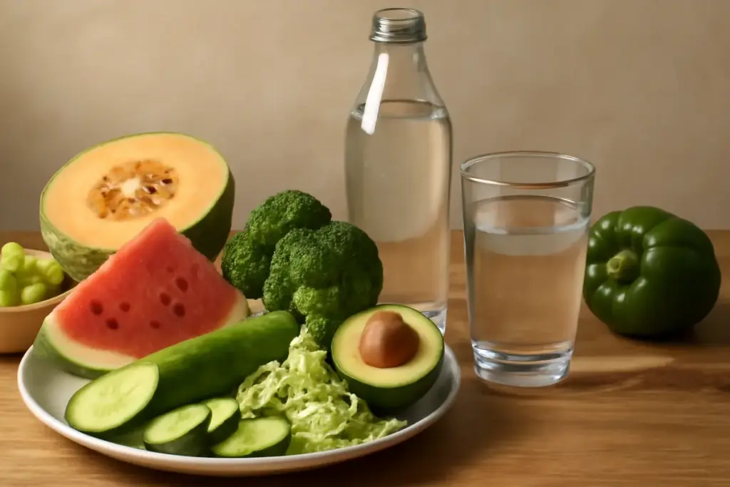 Alimenti ricchi d’acqua nella dieta: come contribuiscono al fabbisogno idrico giornaliero