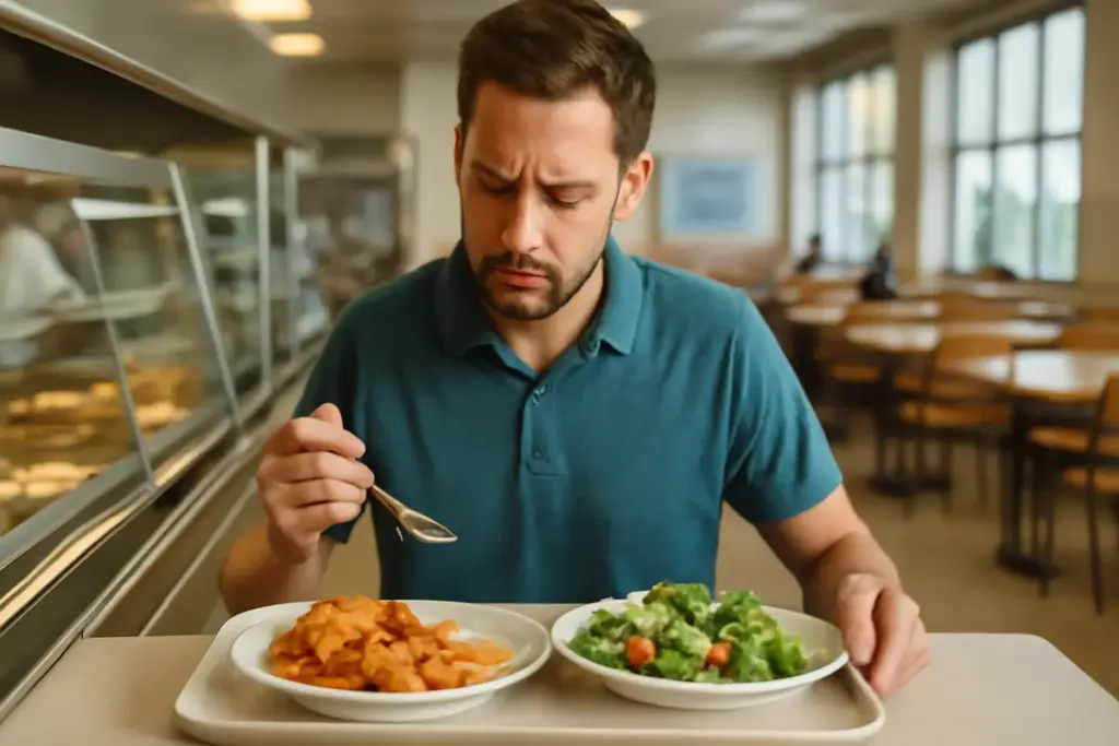 Scegliere cosa mangiare in mensa: l’abbinamento che regge la dieta