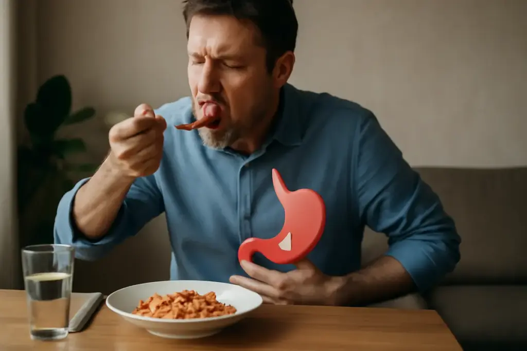 Masticare velocemente e digestione: l’abitudine che altera tutto il processo