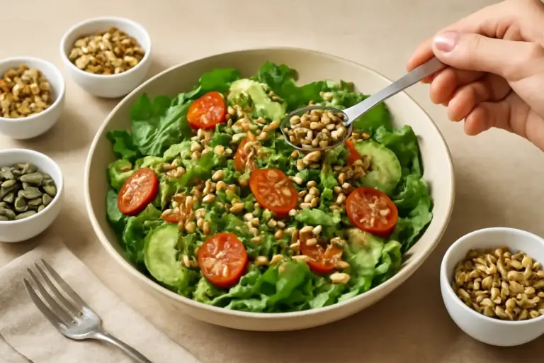 Semi e frutta secca nell’insalata: le dosi che fanno la differenza